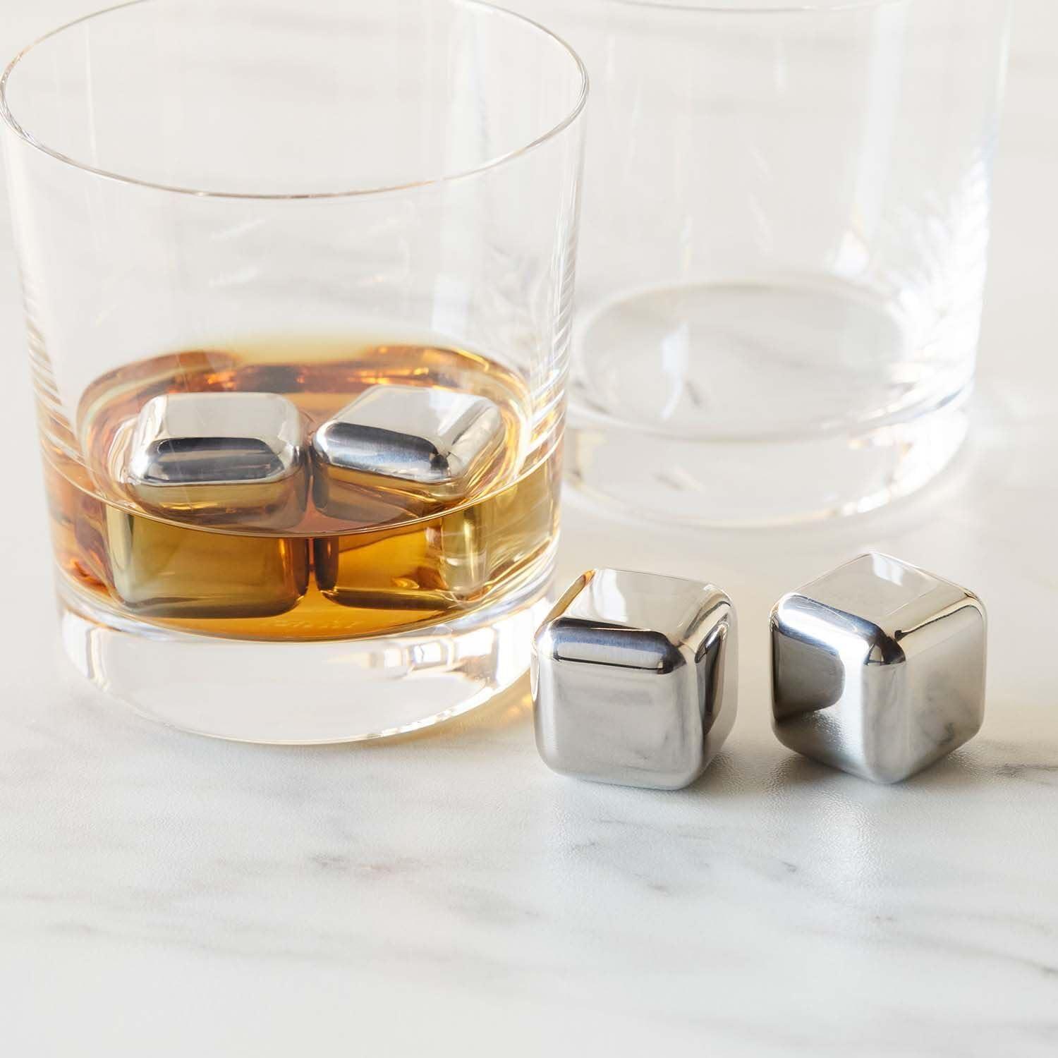 Sur La Table Stainless Steel Chilling Cubes, Set of 4, Silver - view 3