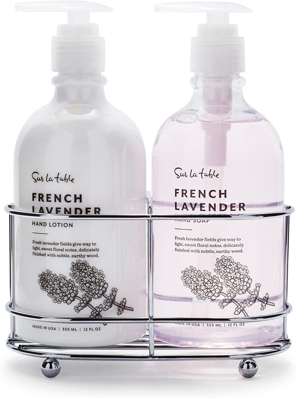 Sur La Table Hand Soap & Lotion Caddy Set, 12 oz, Olive Coriander - view 3
