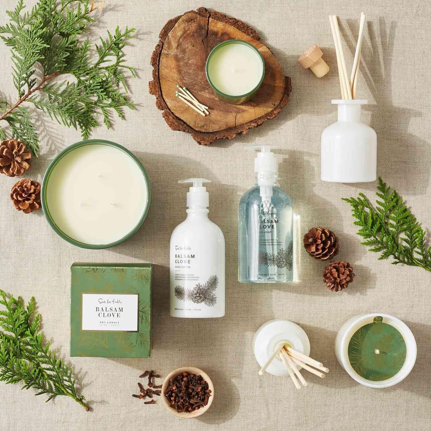 Sur La Table Balsam Clove Candle, Green - view 2