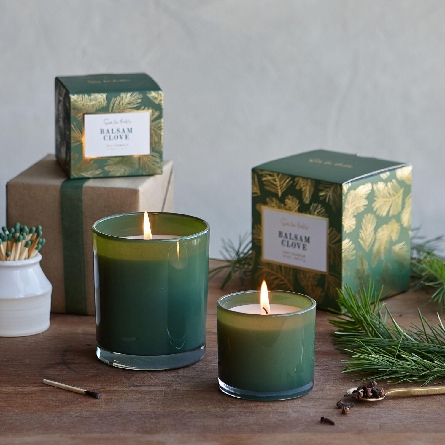 Sur La Table Balsam Clove Candle, Green - view 3