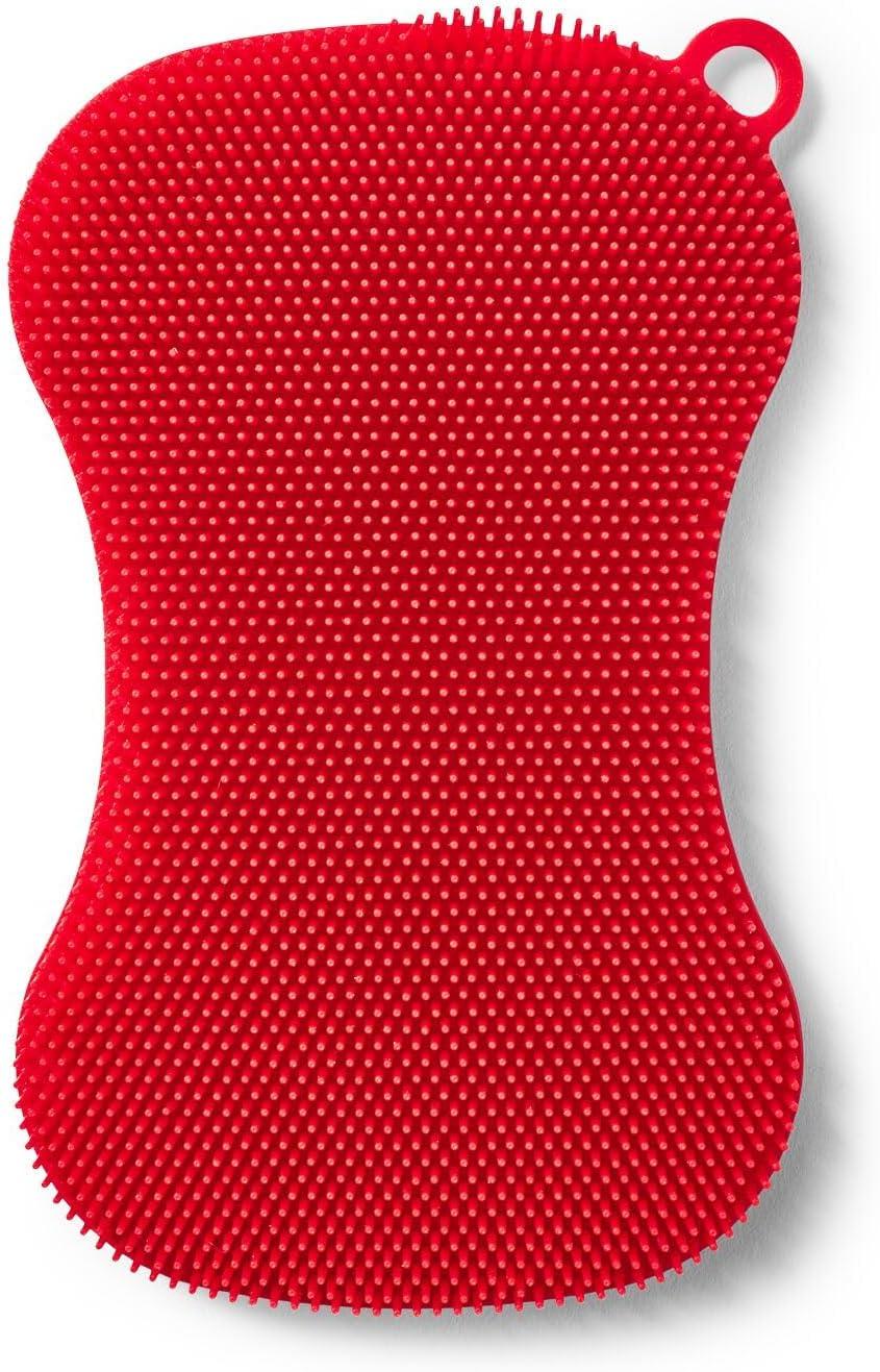 Sur La Table Dual-Action Silicone Sponge, Red - view 2