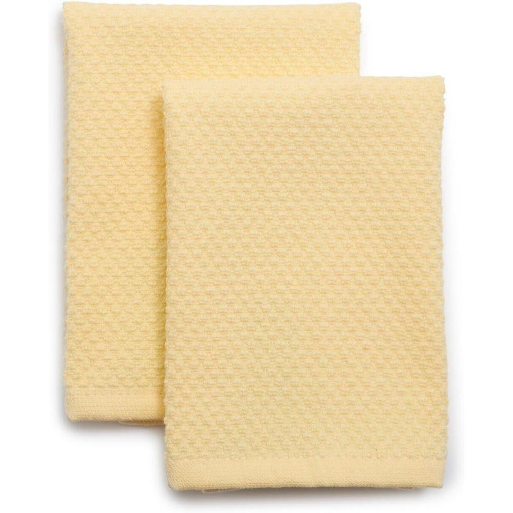 Sur La Table Organic Cotton Dishcloths, Set of 2, Chamomile