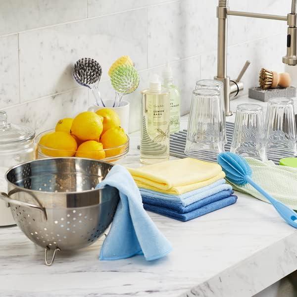 Sur La Table 3-in-1 Silicone Scrubber Sponge, Lime - view 5