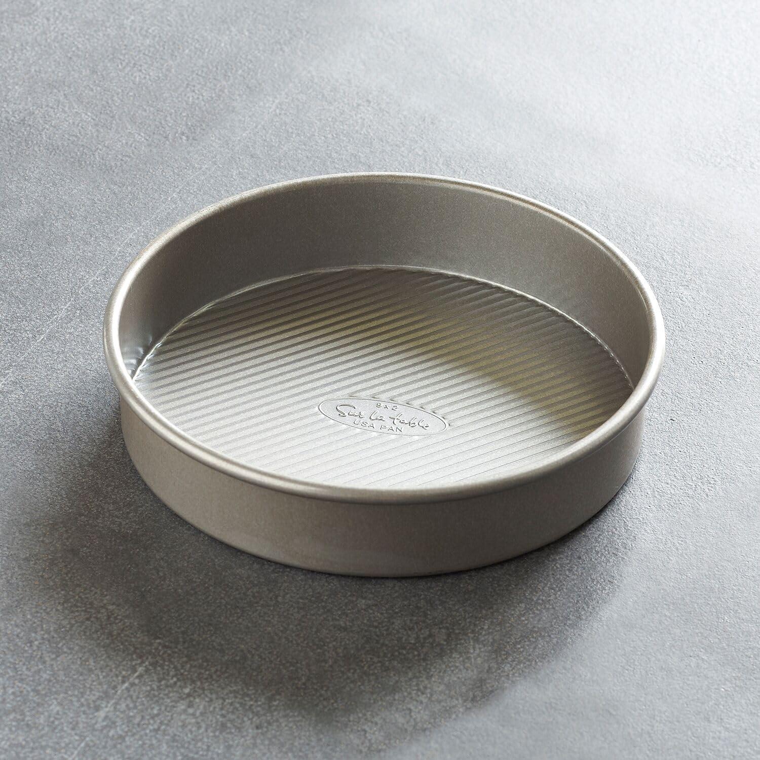 Sur La Table Platinum Pro Round Cake Pan, 9″, Silver - view 2