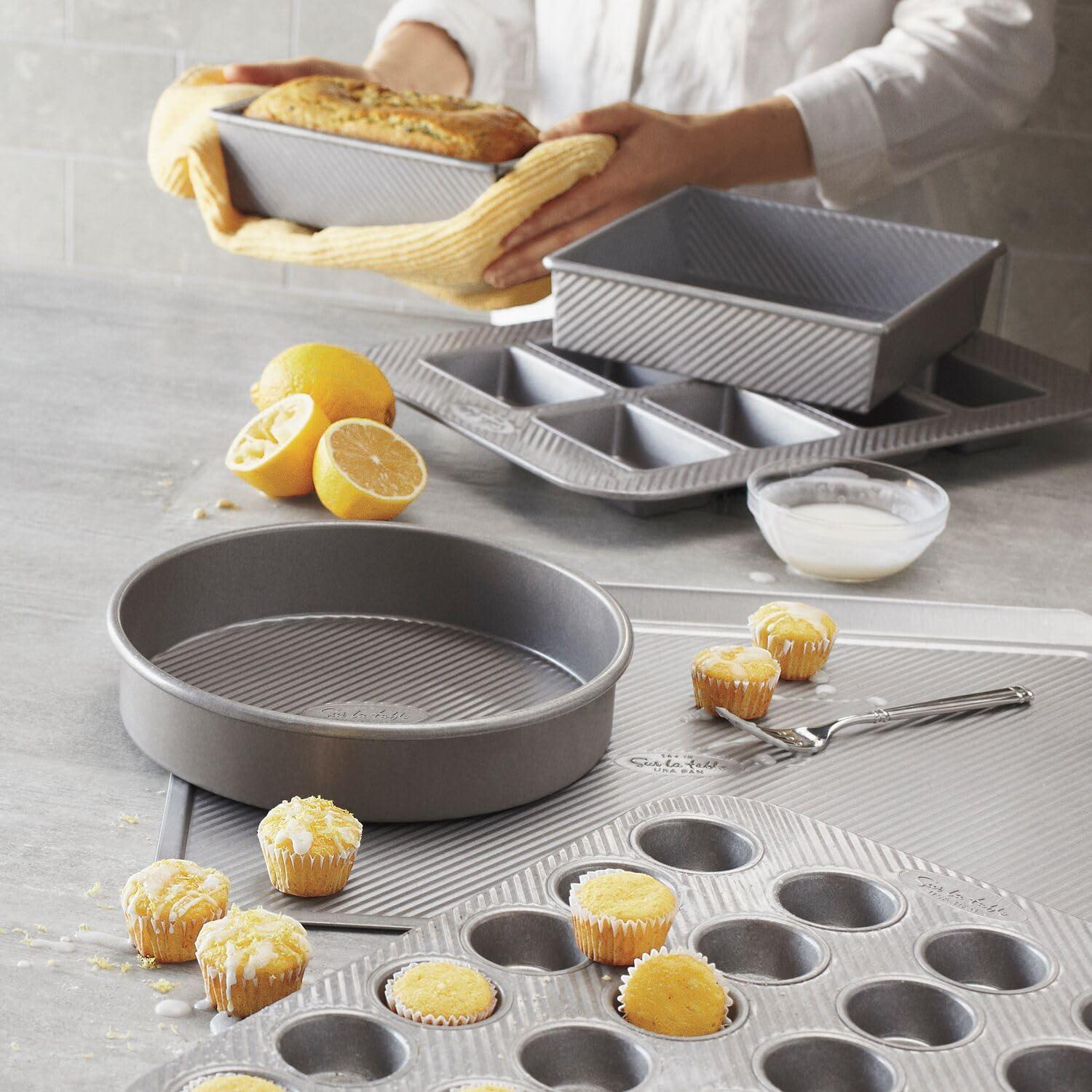 Sur La Table Platinum Pro Round Cake Pan, 9″, Silver - view 3