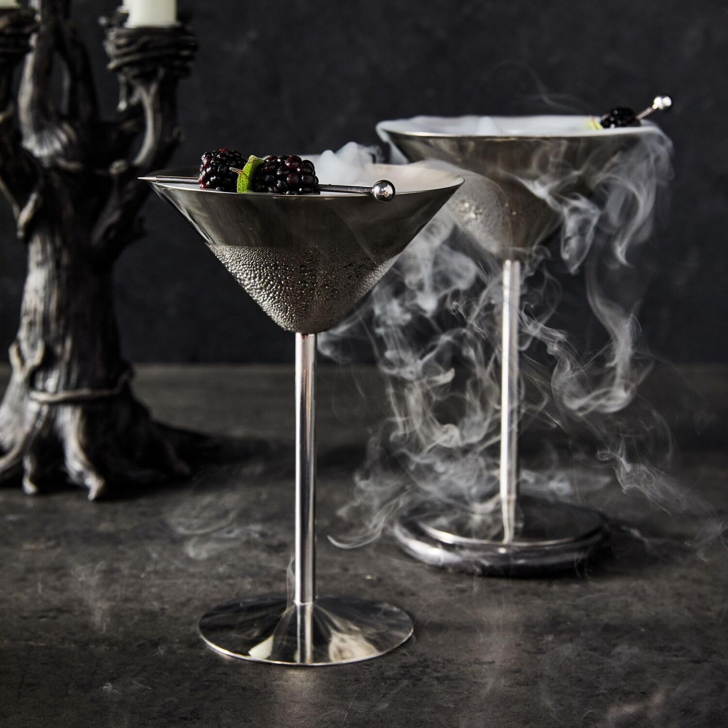 Sur La Table Stainless Steel Martini Glass, Silver - view 5