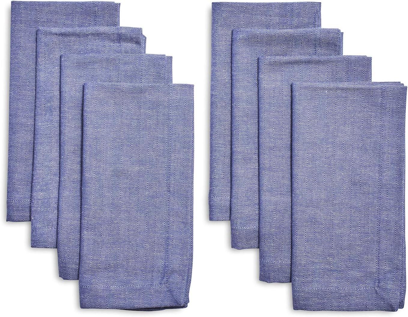 Sur La Table Herringbone Napkins, Set of 8, White - view 4