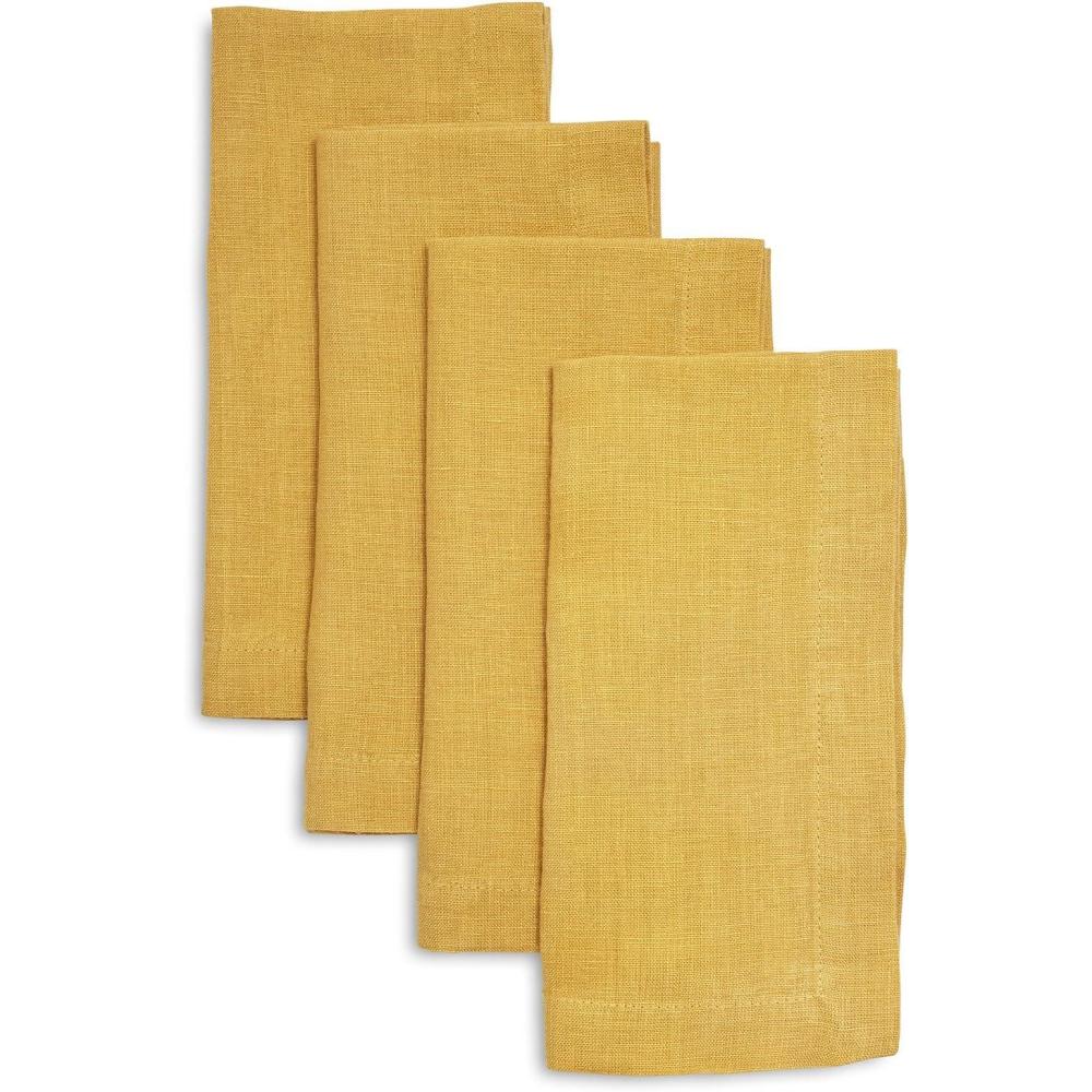 Sur La Table Linen Napkins, Set of 4, Blue(Exclusive Color: Honey)