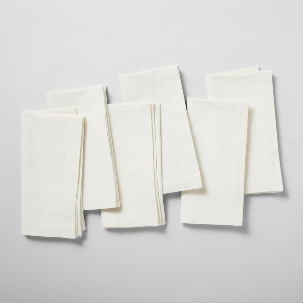 Sur La Table Chambray Napkins, Set of 6, Black(White)