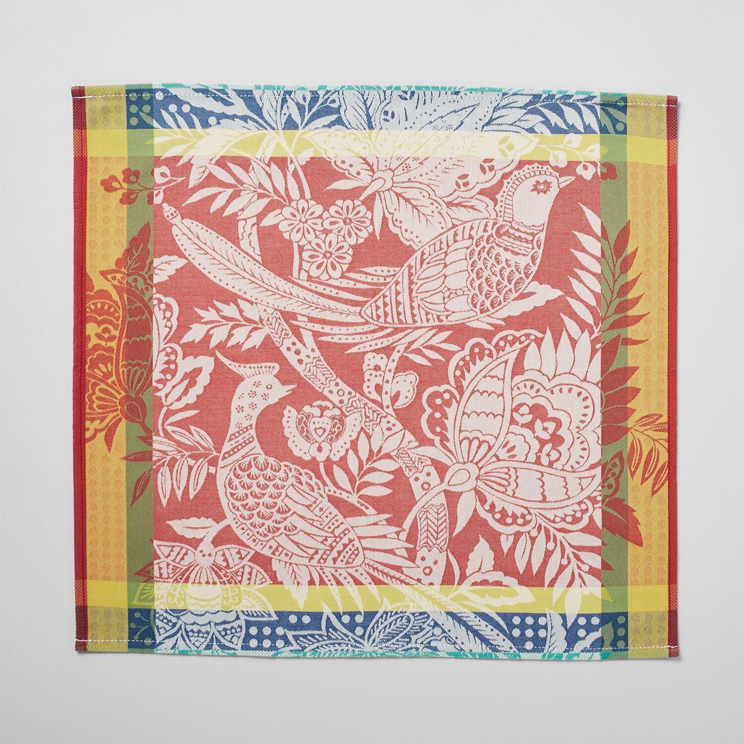 Sur La Table Jacquard Bird of Paradise Napkins, Set of 4, Multi - view 2