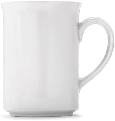 Sur La Table Bistro Mugs, Set of 4, White, Set of 4 Classic White Porcelain Mugs for Everyday Coffee and Tea Service, Set of 4 - view 5