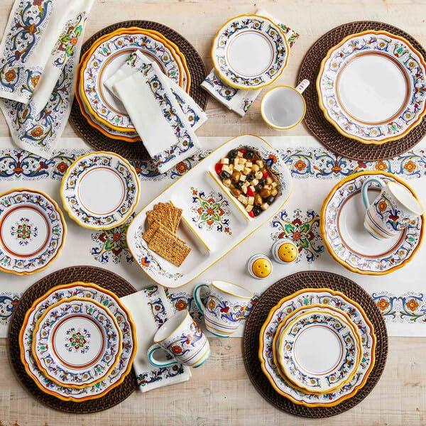 Sur La Table Deruta Napkins, Set of 4, White - view 3