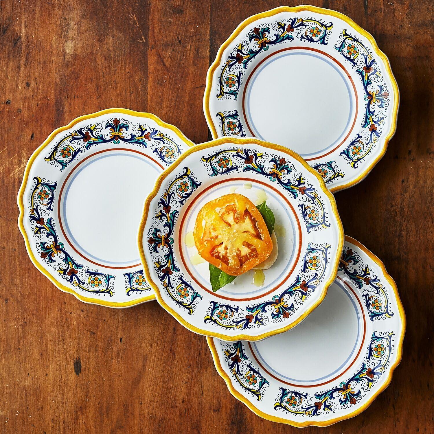 Sur La Table Nova Deruta Appetizer Plates, Set of 4, White - view 3