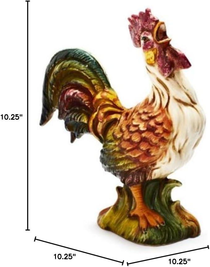 Sur La Table Italian Hand-Painted Rooster, 10.25″, Green - view 3
