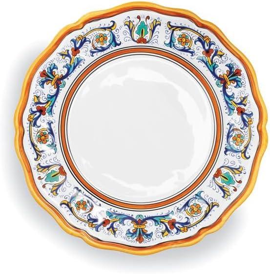 Sur La Table Nova Deruta 16 Piece Ceramic Dinnerware Set, Italian Inspired Floral Designed Mugs, Dinner Plates, Salad Plates and Bowls, Service for 4 - view 6