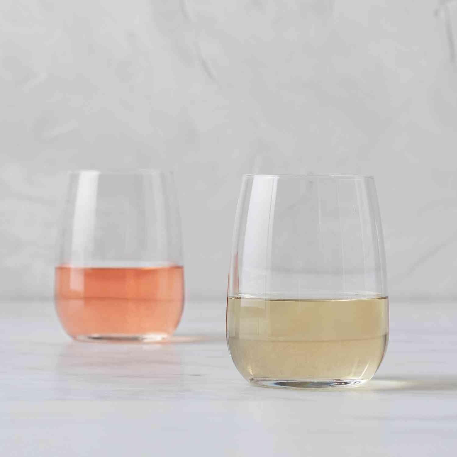 Sur La Table Bistro Stemless Wine Glasses, Set of 4, Clear - view 2