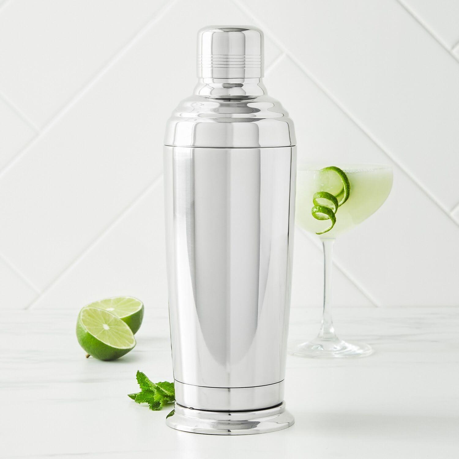 Sur La Table Double-Wall Classic Shaker, Silver - view 2