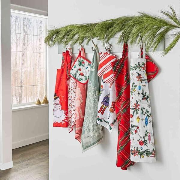 Sur La Table Jacquard Nutcracker Kitchen Towel, Red - view 2