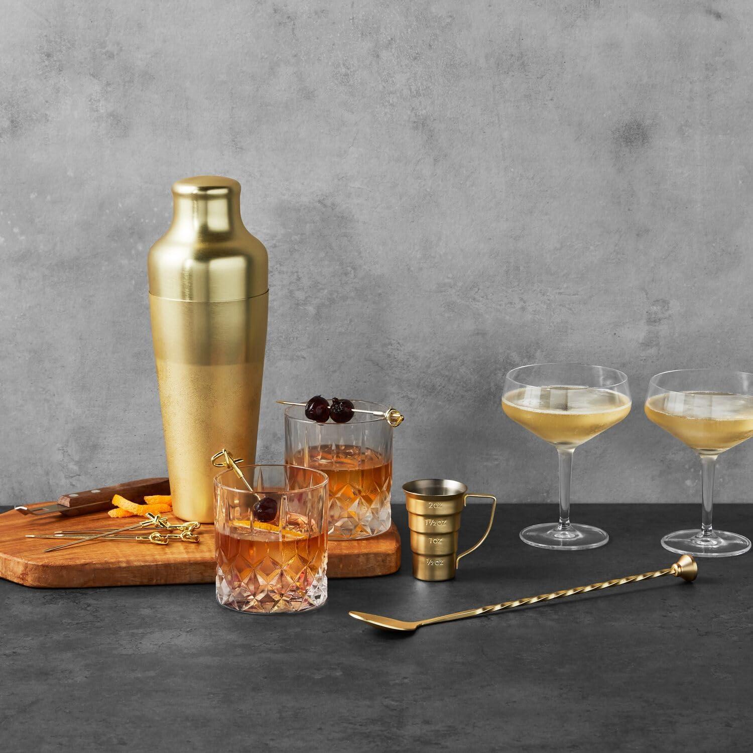 Sur La Table Jax Double Old Fashioned Glasses, Clear - view 2