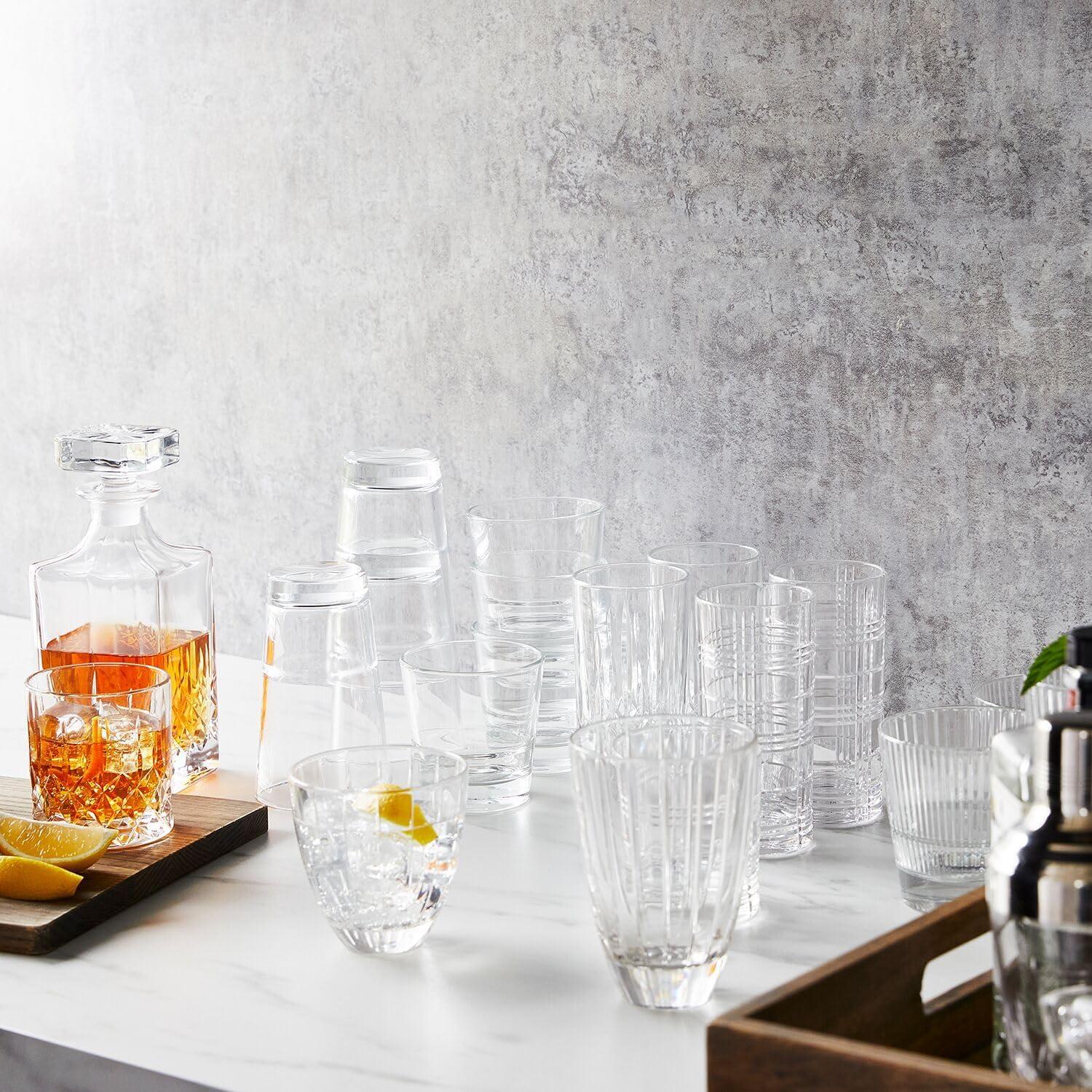 Sur La Table Jax Double Old Fashioned Glasses, Clear - view 3