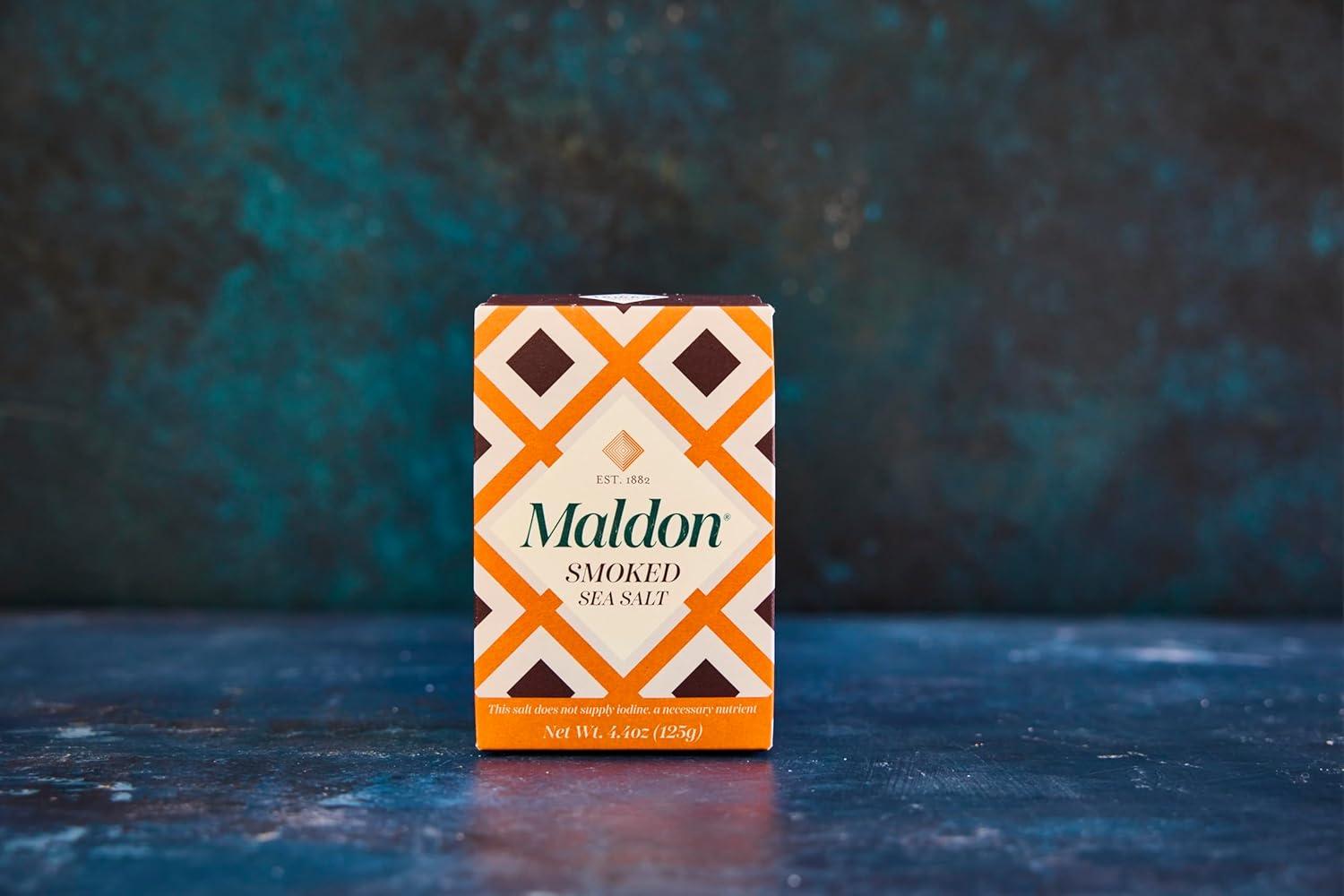 Maldon – Smoked Sea Salt Flakes, 4.4 oz (125 g) – Unique Pyramid Shaped Salt Flakes – Gently Smoked Over Oak – Perfect for a Wide Range of Dishes, Hand-Harvested for Four Generations(4.4 Ounce (Pack of 1)) - view 8