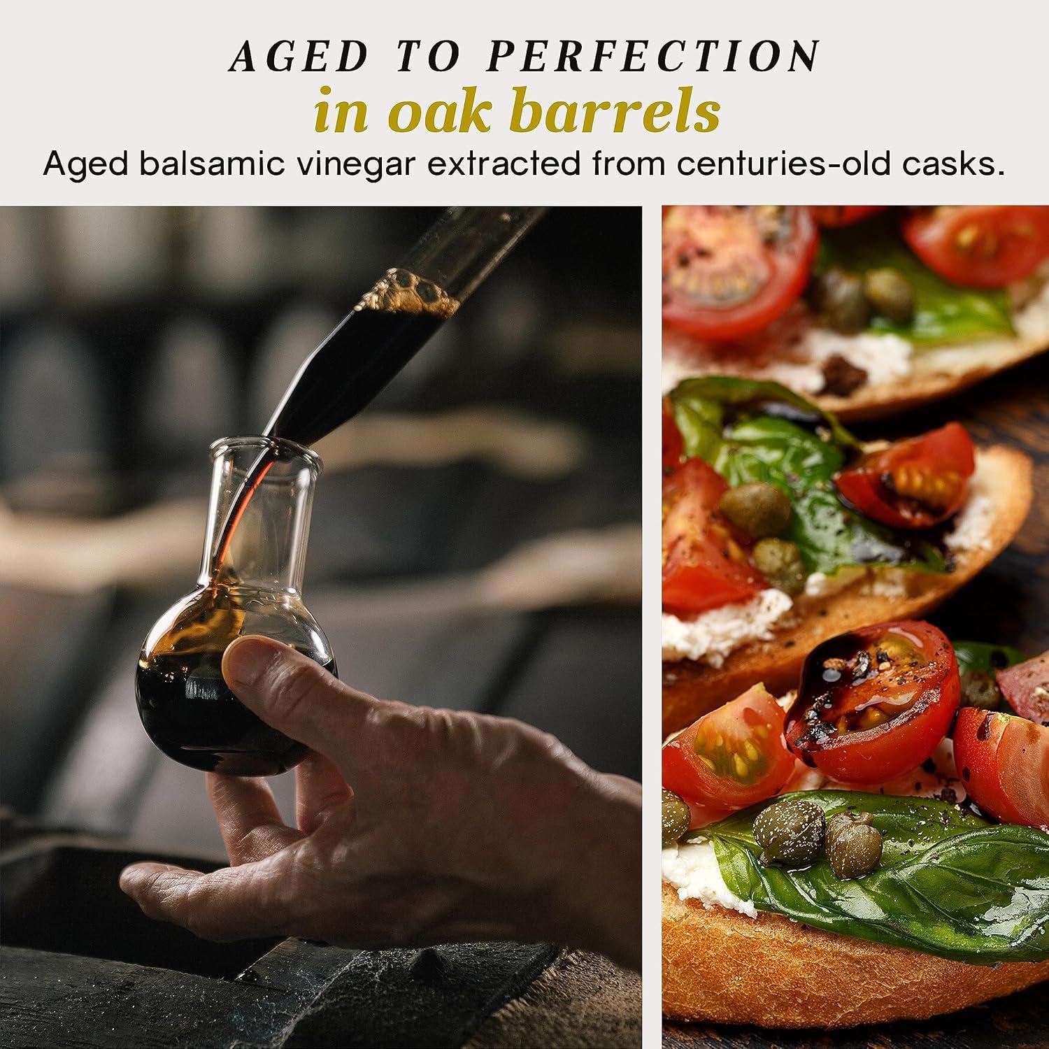Giusti Italian Balsamic Vinegar of Modena IGP – 3 Gold Medals, Rich & Thick Gran Deposito Aceto Balsamico di Modena for Salads, Cheese & Finishing Touches, Made in Italy – 8.45 fl oz/250 ml -Pack of 1(8.45 Fl Oz (Pack of 1)) - view 3
