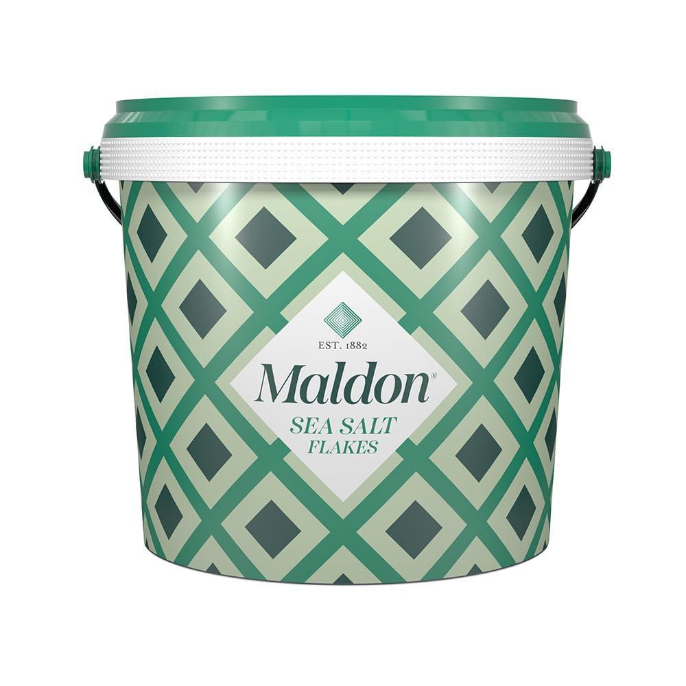 Maldon Salt, Sea Salt Flakes, 8.5 oz (240 g), Kosher, Natural, Unique Gourmet Pyramid Shaped Salt Flakes, Perfect for a Wide Range of Dishes, Hand-Harvested for Four Generations (Packaging May vary)(24.8 Ounce (Pack of 2))