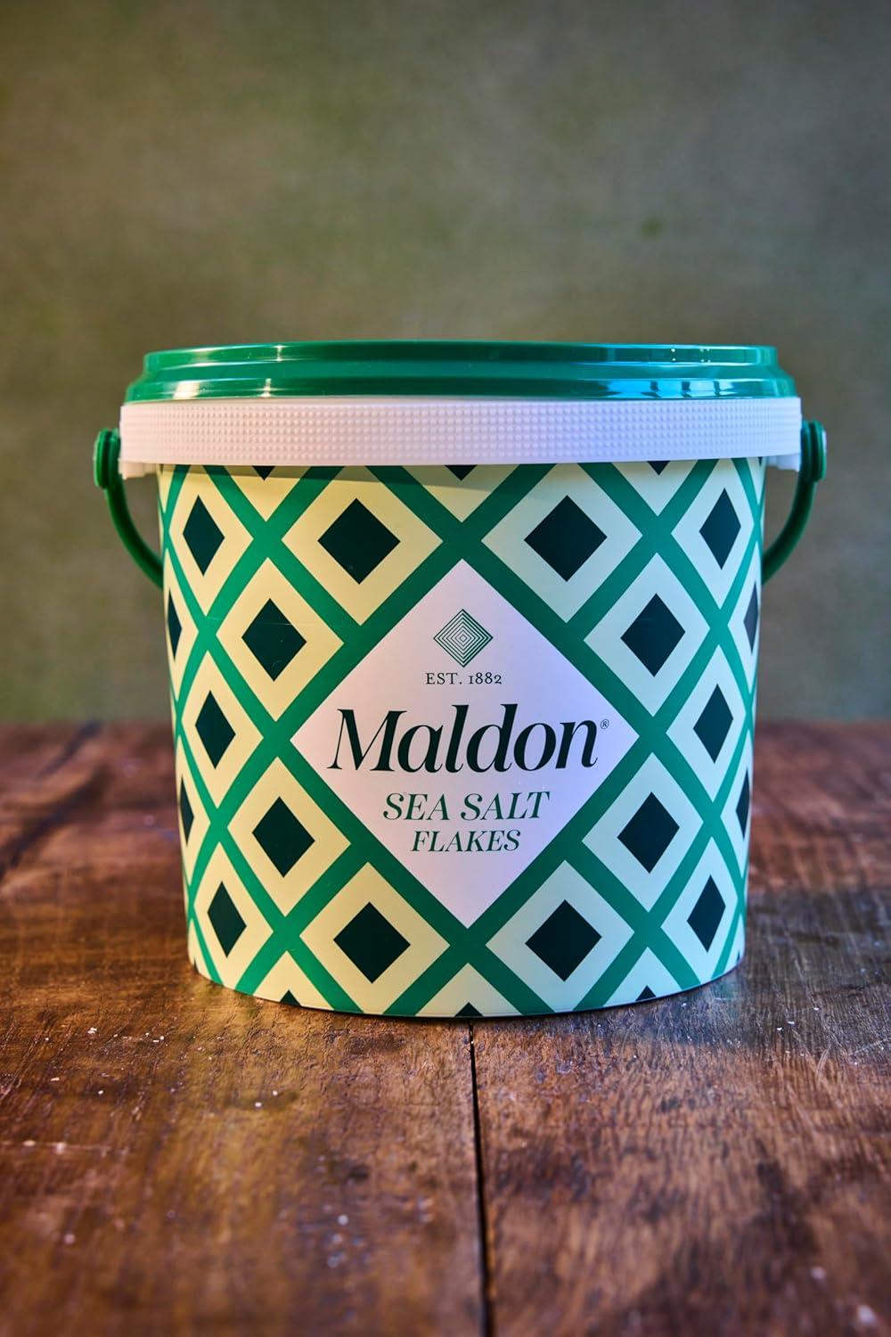 Maldon Salt, Sea Salt Flakes, 8.5 oz (240 g), Kosher, Natural, Unique Gourmet Pyramid Shaped Salt Flakes, Perfect for a Wide Range of Dishes, Hand-Harvested for Four Generations (Packaging May vary)(24.8 Ounce (Pack of 2)) - view 2