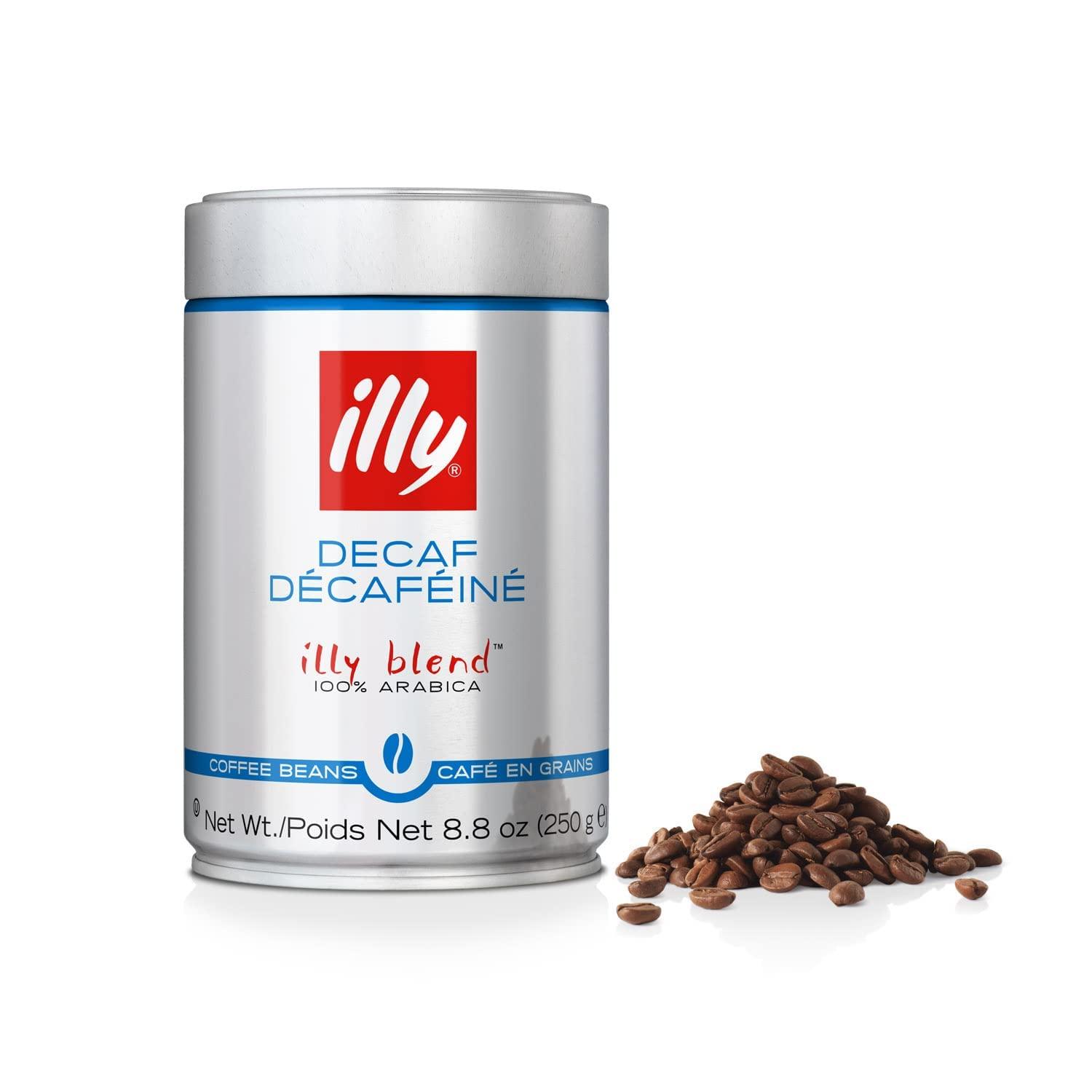 illy Italian Whole Bean Decaffeinated Coffee, One Can, 8.8-ounces - view 2