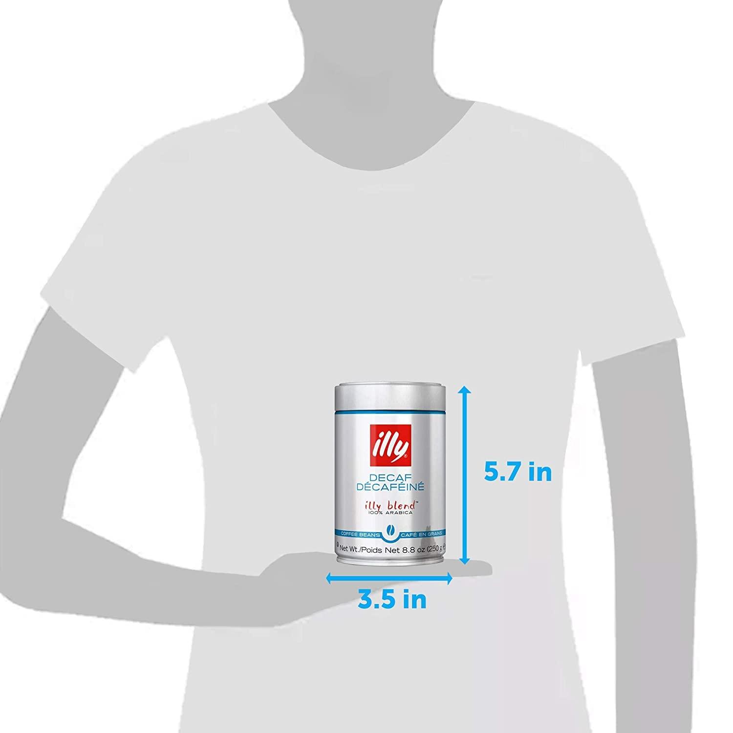 illy Italian Whole Bean Decaffeinated Coffee, One Can, 8.8-ounces - view 5