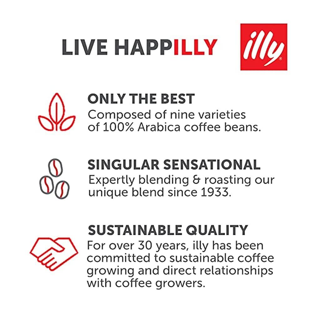 illy Italian Whole Bean Decaffeinated Coffee, One Can, 8.8-ounces - view 6