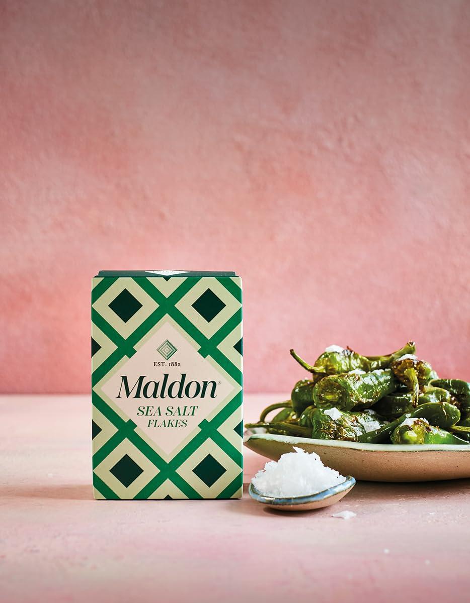 Maldon Salt, Sea Salt Flakes, 8.5 oz (240 g), Kosher, Natural, Unique Gourmet Pyramid Shaped Salt Flakes, Perfect for a Wide Range of Dishes, Hand-Harvested for Four Generations (Packaging May vary)(8.5 Ounce (Pack of 2)) - view 5