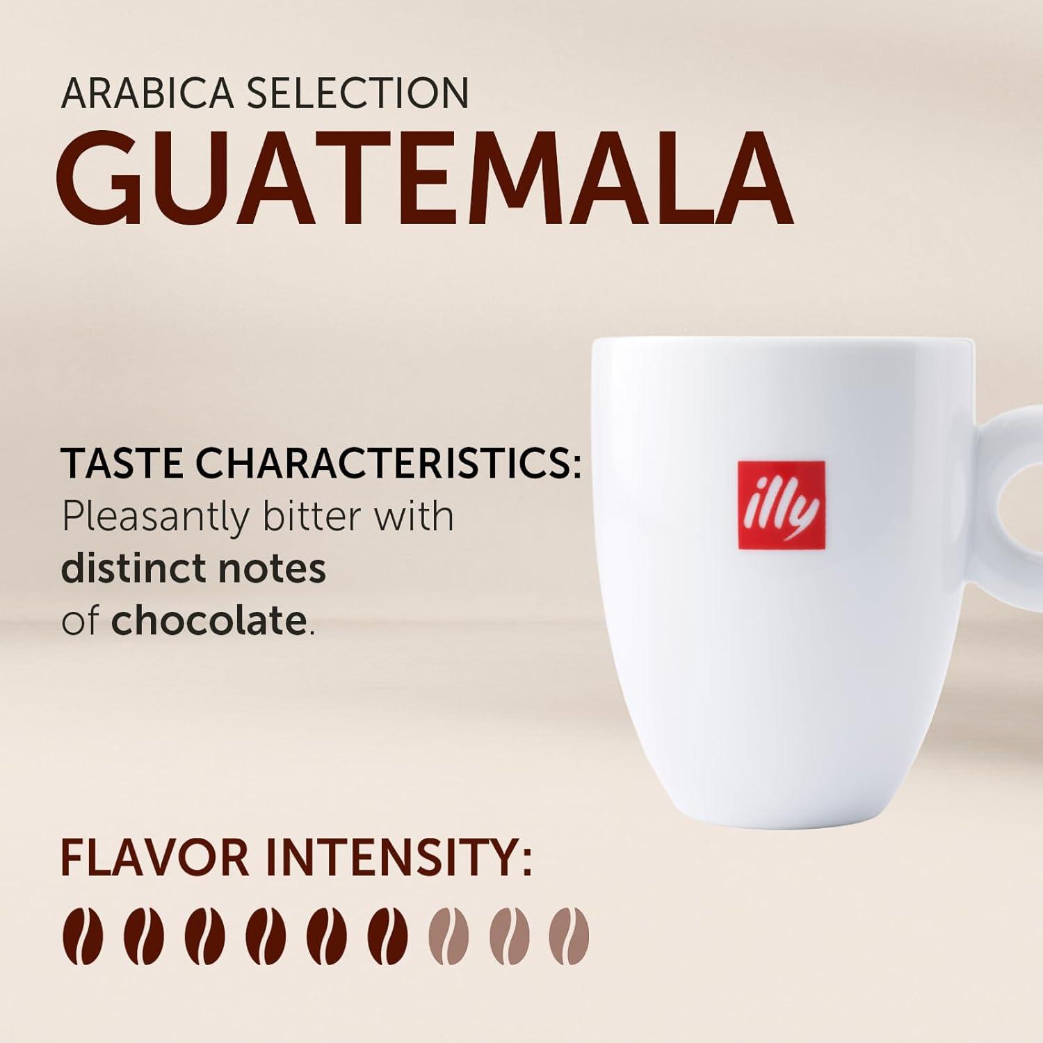 illy Whole Bean Coffee – Perfectly Roasted – Colombia Medium Roast – Smooth Taste, Notes of Fruit – Fruit Notes – 100% Arabica Beans – No Preservatives – 8.8 Ounce(Guatemala Single Origin Dark Roast) - view 2