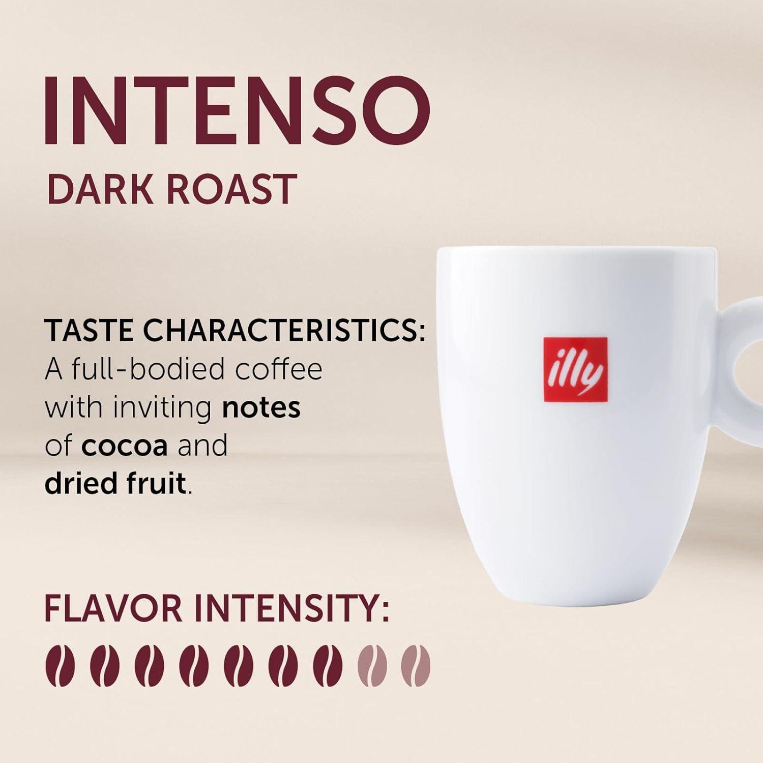 Illy Classico Ground Espresso Coffee, Medium Roast Roast With Notes Of Chocolate & Caramel, 100% Arabica, 8.8 Ounce (Pack Of 1)(Intenso Bold Roast Ground Drip) - view 2