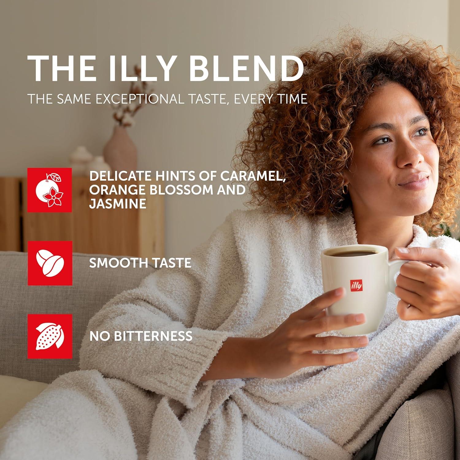 illy Whole Bean Coffee – Perfectly Roasted – Colombia Medium Roast – Smooth Taste, Notes of Fruit – Fruit Notes – 100% Arabica Beans – No Preservatives – 8.8 Ounce(Classico Medium Roast / Decaf Medium Roast) - view 5