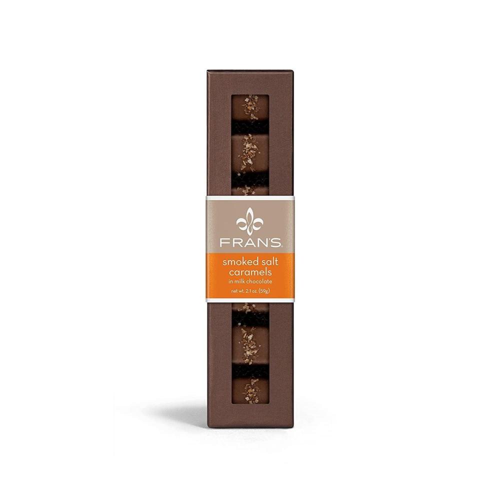 FRANS CHOCOLATES Smoked Salt Chocolate Caramels, 2.1 OZ