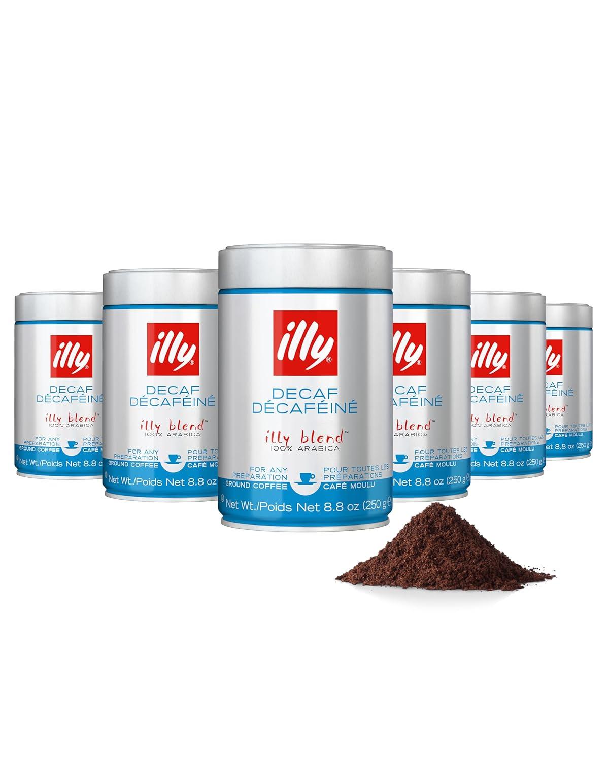 Illy Classico Ground Espresso Coffee, Medium Roast Roast With Notes Of Chocolate & Caramel, 100% Arabica, 8.8 Ounce (Pack Of 1)(Decaf Medium Roast Ground Espresso) - view 7