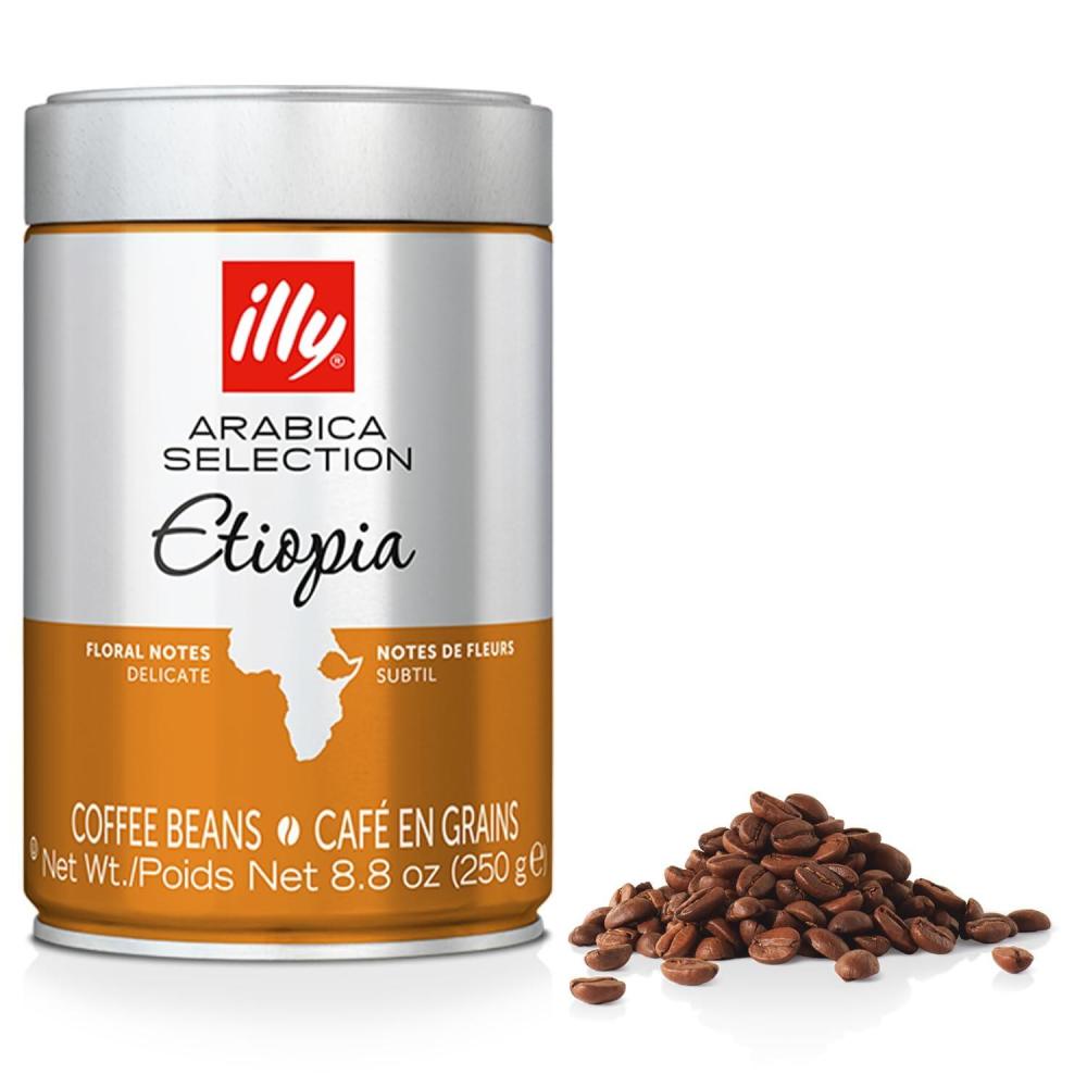 illy Whole Bean Coffee – Perfectly Roasted – Colombia Medium Roast – Smooth Taste, Notes of Fruit – Fruit Notes – 100% Arabica Beans – No Preservatives – 8.8 Ounce(Etiopia Single Origin Medium Roast)