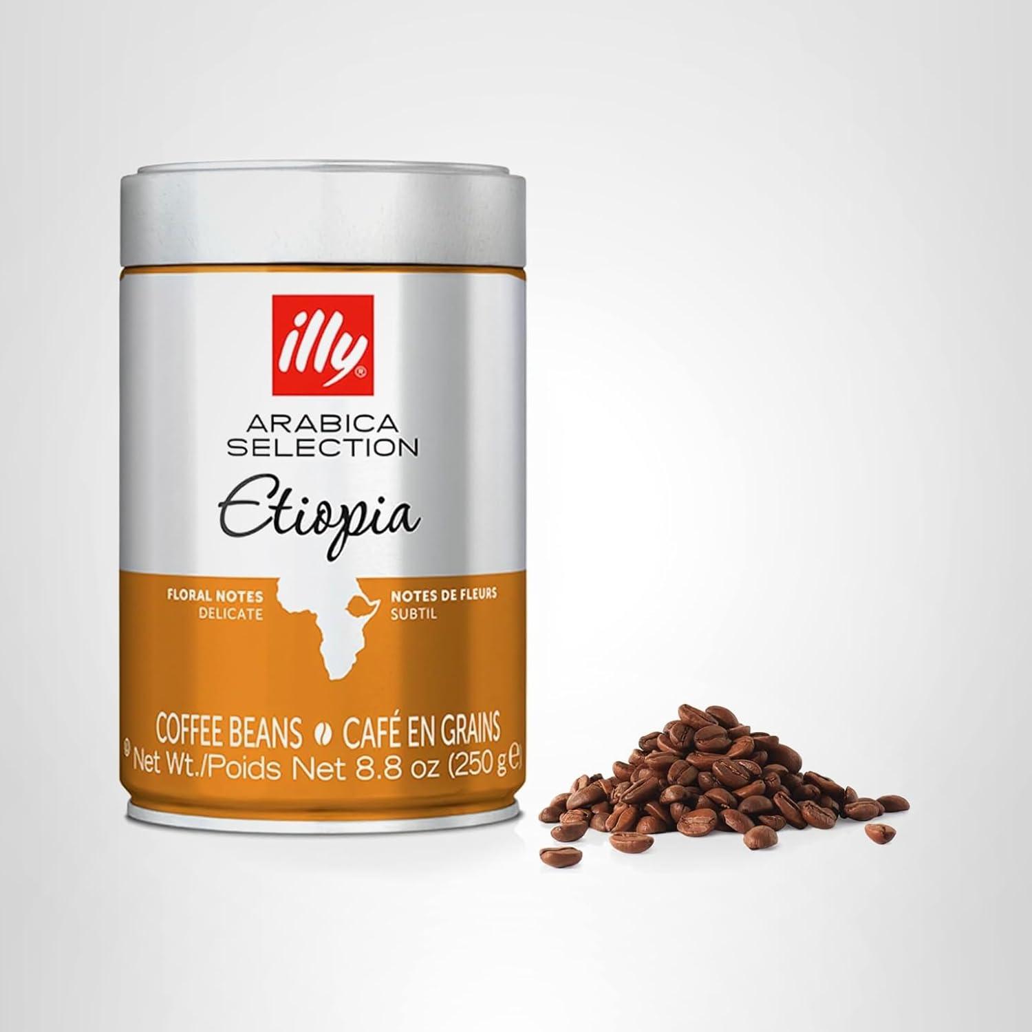 illy Whole Bean Coffee – Perfectly Roasted – Colombia Medium Roast – Smooth Taste, Notes of Fruit – Fruit Notes – 100% Arabica Beans – No Preservatives – 8.8 Ounce(Etiopia Single Origin Medium Roast) - view 8
