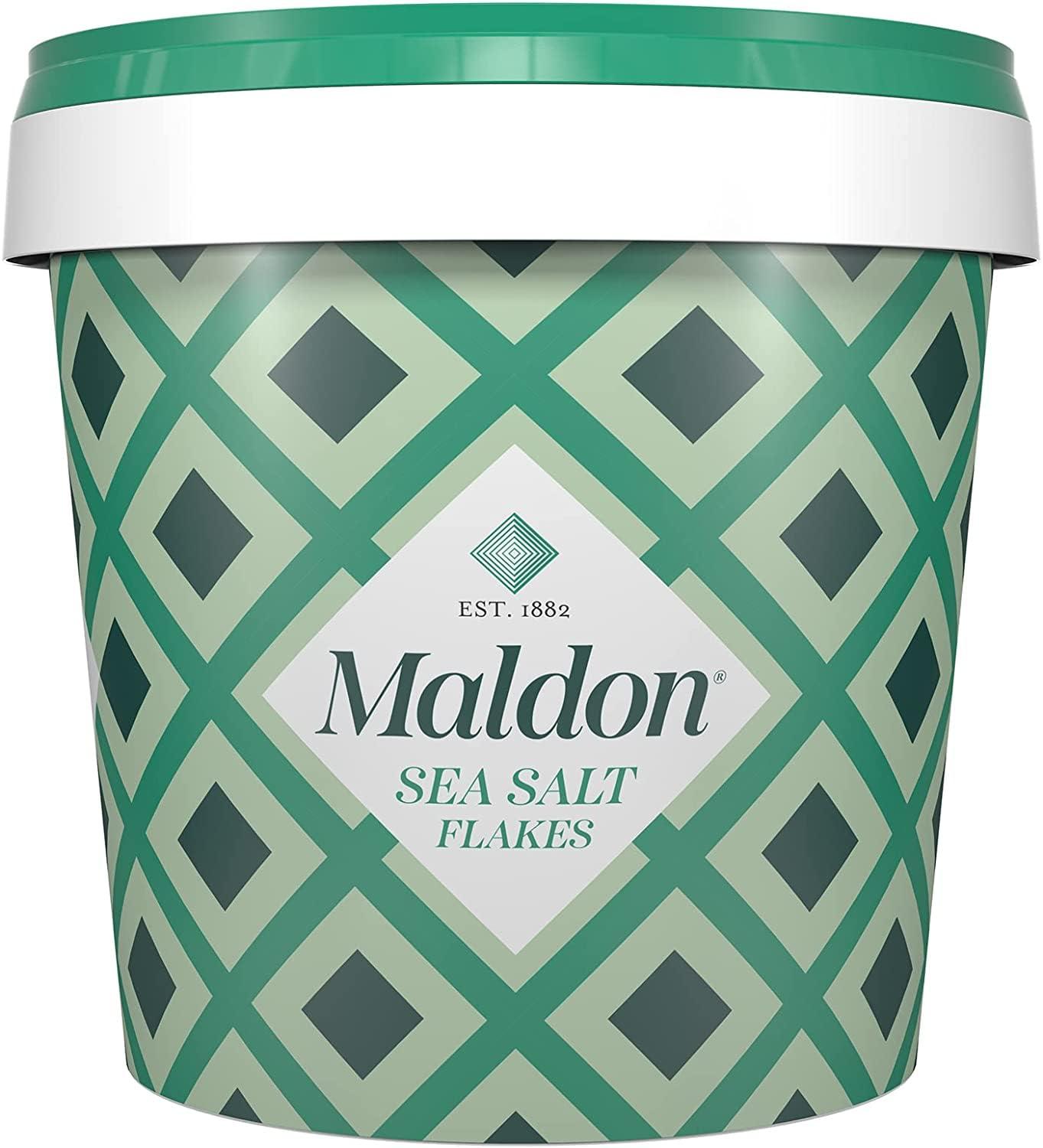 Maldon Salt, Sea Salt Flakes, 8.5 oz (240 g), Kosher, Natural, Unique Gourmet Pyramid Shaped Salt Flakes, Perfect for a Wide Range of Dishes, Hand-Harvested for Four Generations (Packaging May vary)(24.7 Ounce (Pack of 4)) - view 2