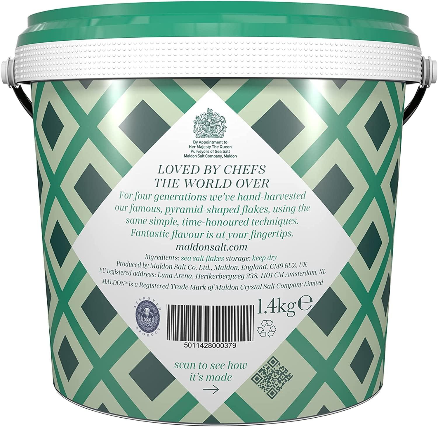 Maldon Salt, Sea Salt Flakes, 8.5 oz (240 g), Kosher, Natural, Unique Gourmet Pyramid Shaped Salt Flakes, Perfect for a Wide Range of Dishes, Hand-Harvested for Four Generations (Packaging May vary)(24.7 Ounce (Pack of 4)) - view 3