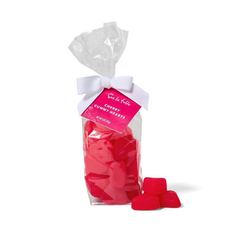 Sur La Table Cherry Gummy Hearts, Red