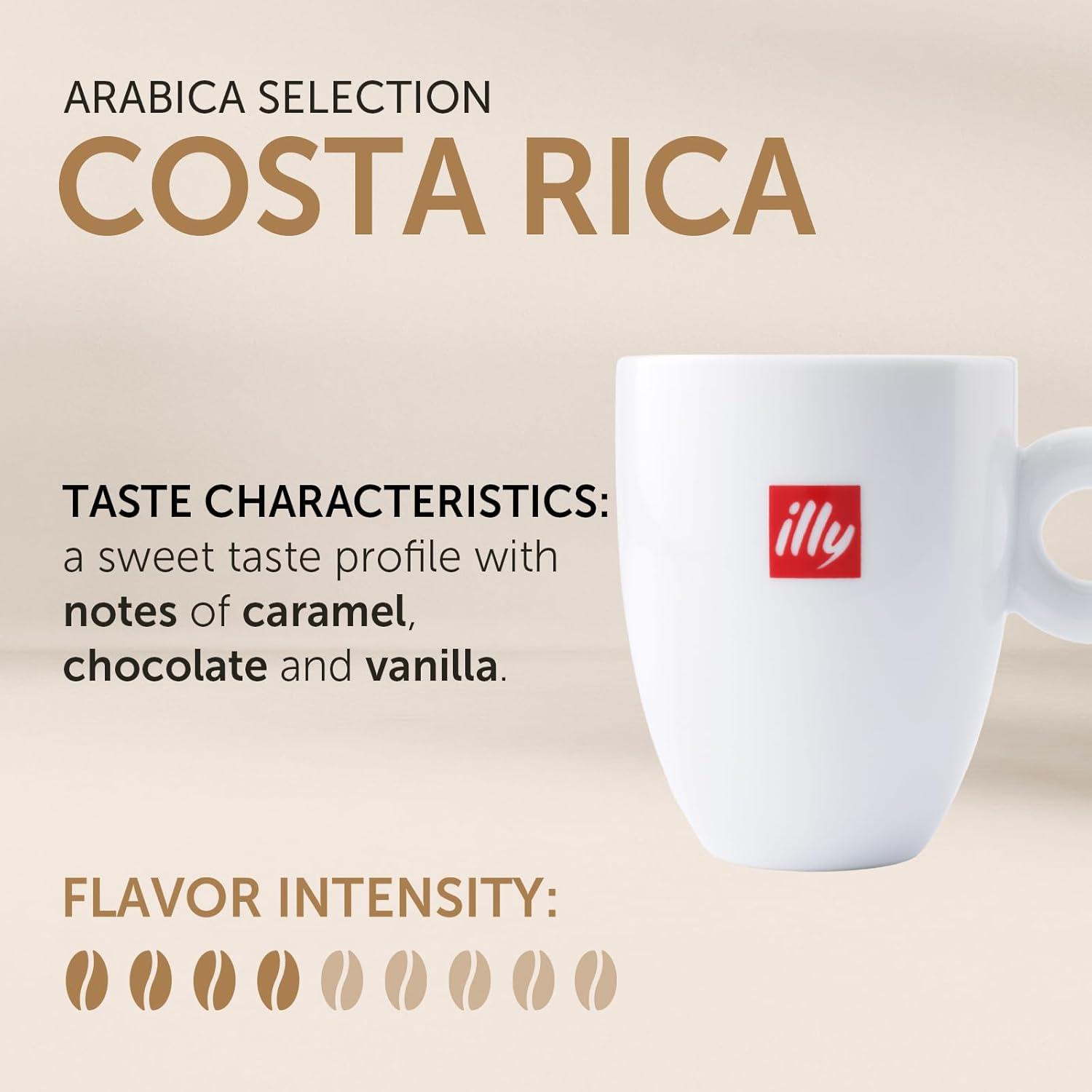 illy Whole Bean Coffee – Perfectly Roasted – Colombia Medium Roast – Smooth Taste, Notes of Fruit – Fruit Notes – 100% Arabica Beans – No Preservatives – 8.8 Ounce(Costa Rica Single Origin Medium Roast) - view 2
