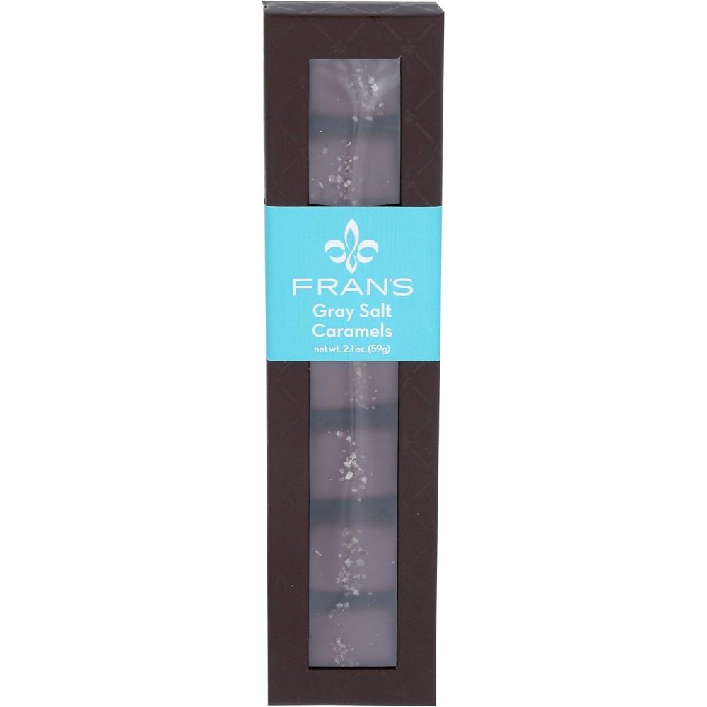Fran’s Chocolates Gray Salt Caramels in Dark Chocolate, 2.1 Ounce