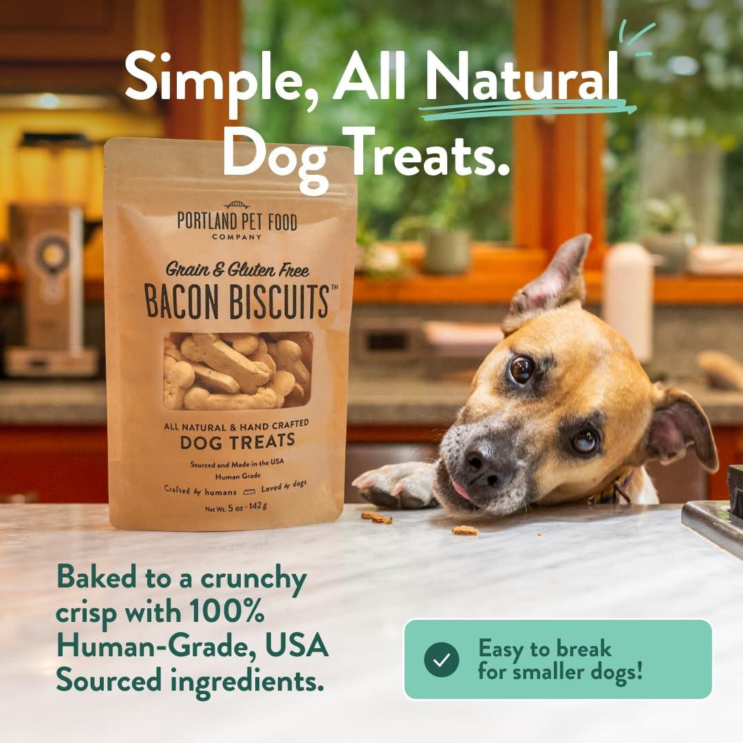 Portland Pet Food Company Pumpkin Dog Treats Healthy Biscuits for Small Medium & Large Dogs – Grain-Free, Human-Grade, All Natural Cookies, Snacks & Puppy Training Treats – Made in The USA – 5 oz(Variety) - view 2
