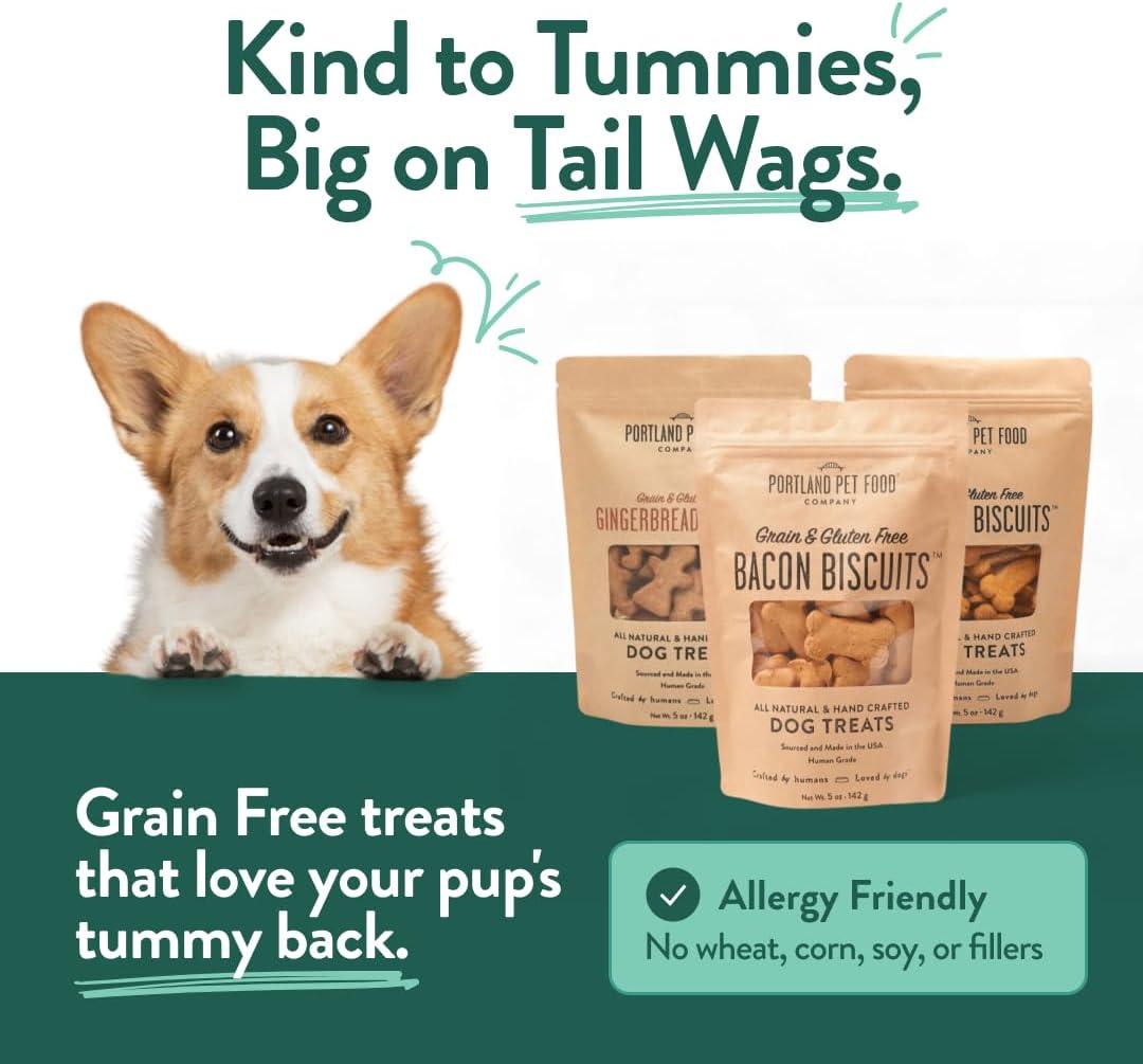 Portland Pet Food Company Pumpkin Dog Treats Healthy Biscuits for Small Medium & Large Dogs – Grain-Free, Human-Grade, All Natural Cookies, Snacks & Puppy Training Treats – Made in The USA – 5 oz(Variety) - view 4