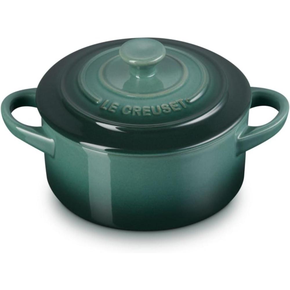 Le Creuset Stoneware Mini Round Cocotte, 8 oz., Caribbean(Artichaut)