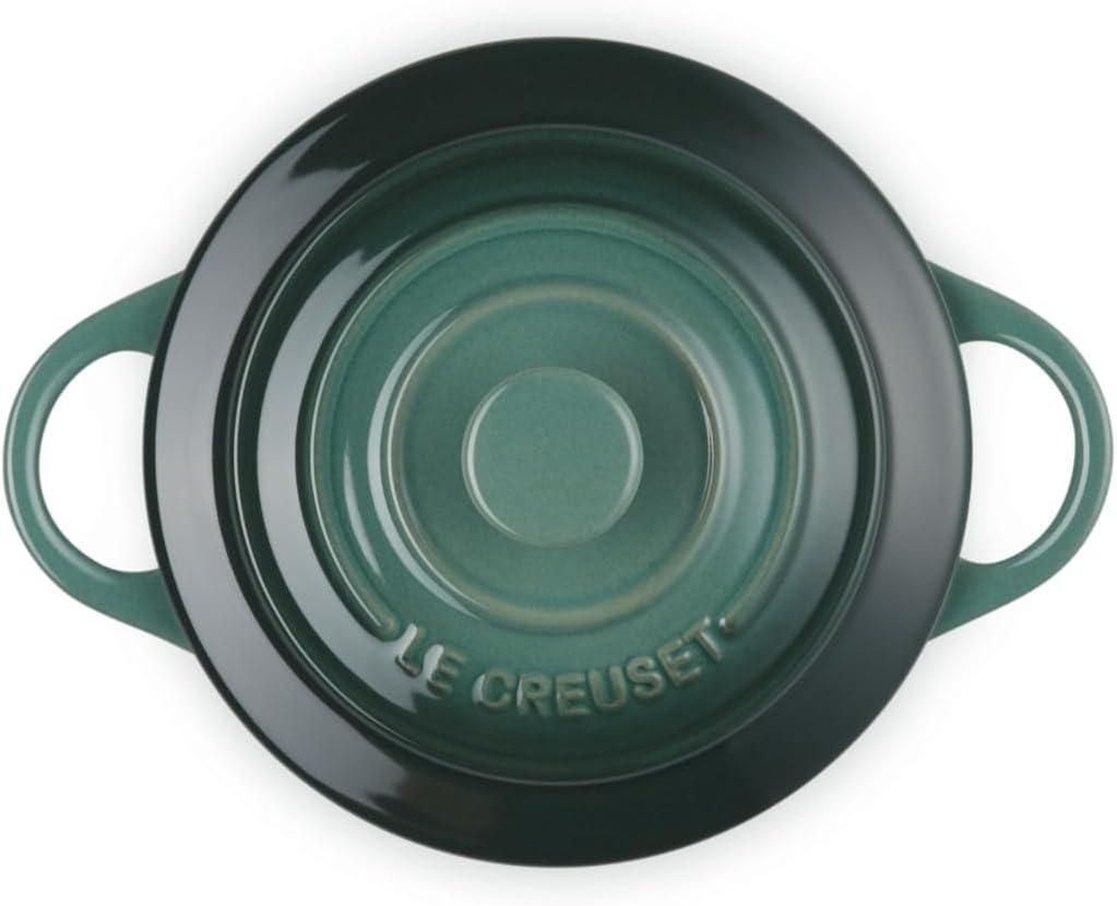 Le Creuset Stoneware Mini Round Cocotte, 8 oz., Caribbean(Artichaut) - view 4