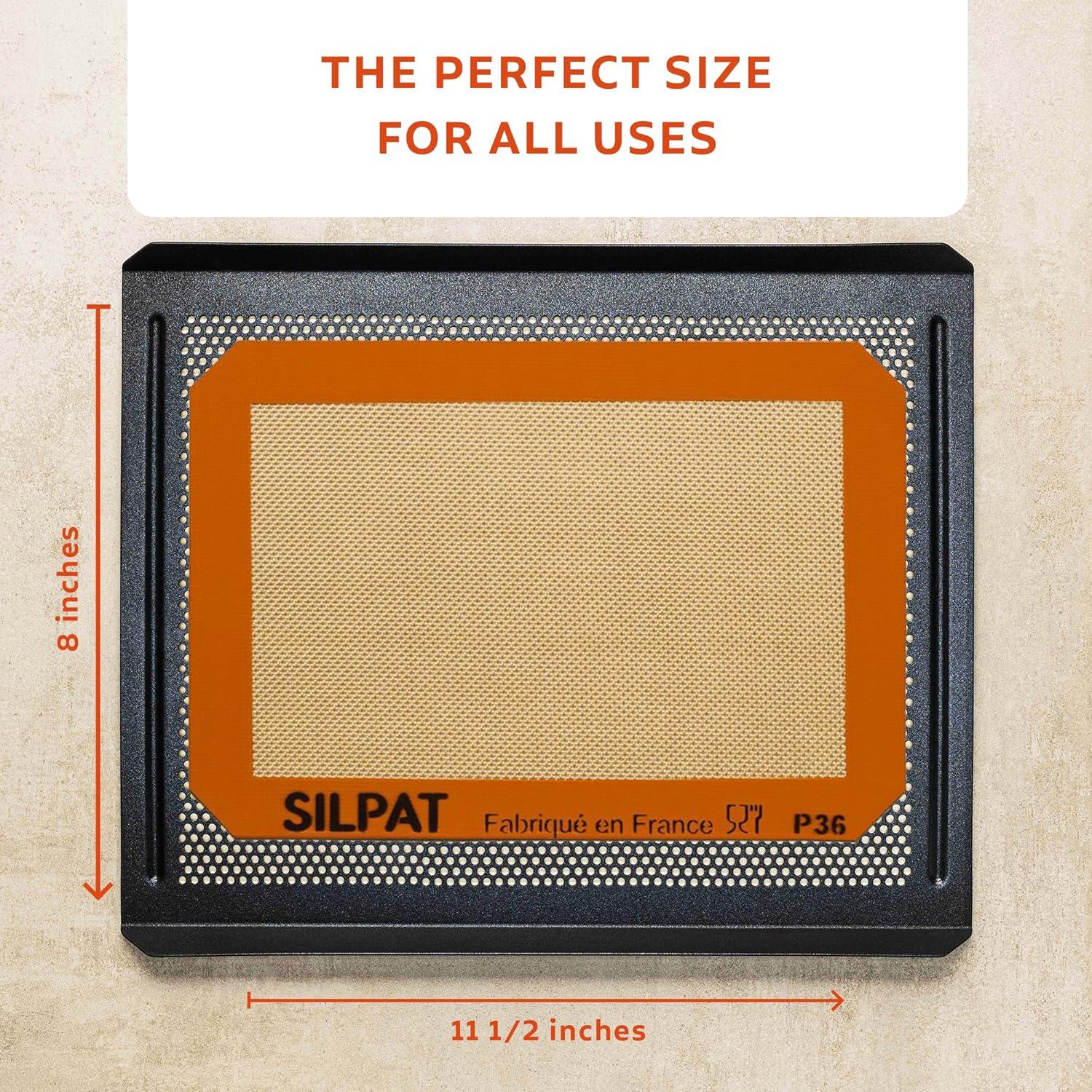 Silpat Premium Non-Stick Silicone Baking Mat, 3/4 Sheet, Cream(Small) - view 4