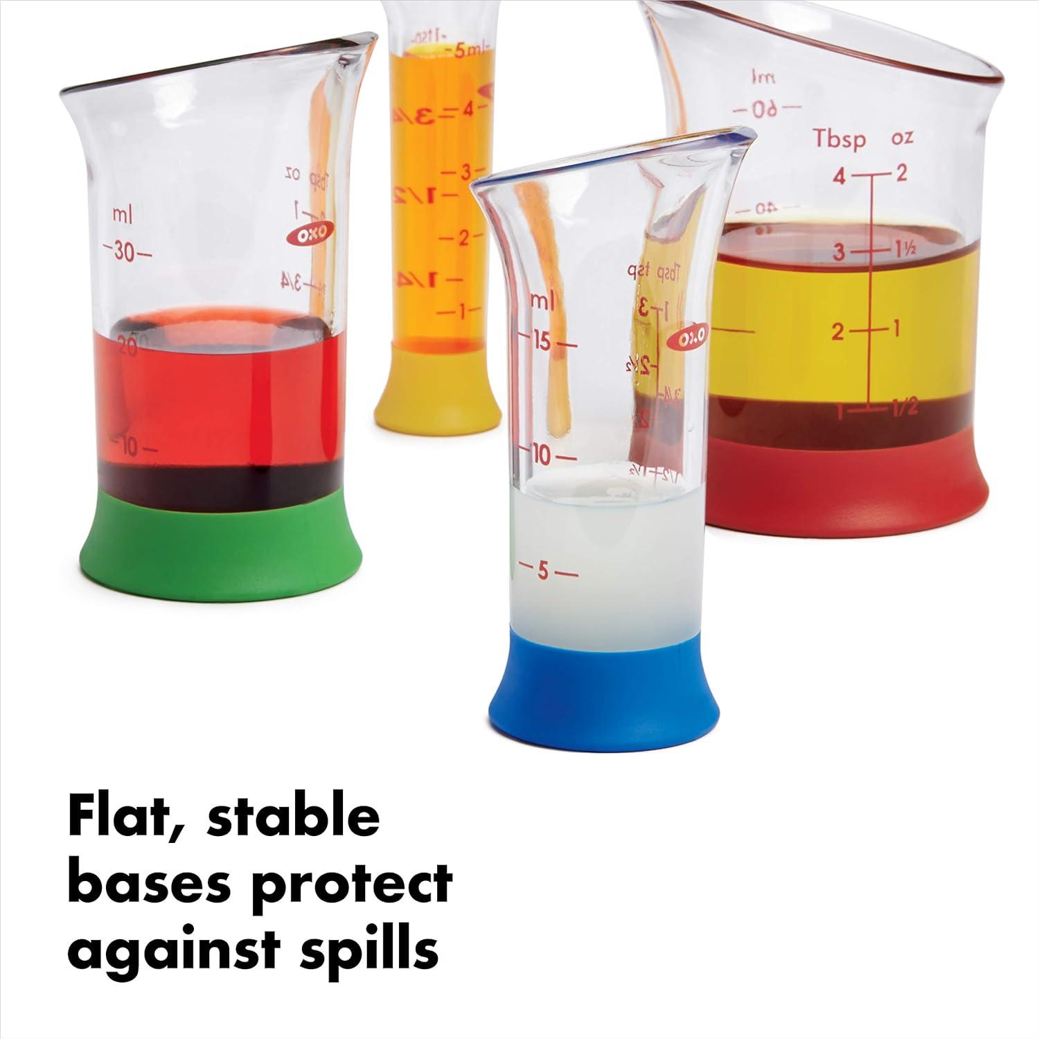OXO Good Grips 7-Piece Nesting Measuring Beaker Set, Multicolored(4-Piece) - view 5